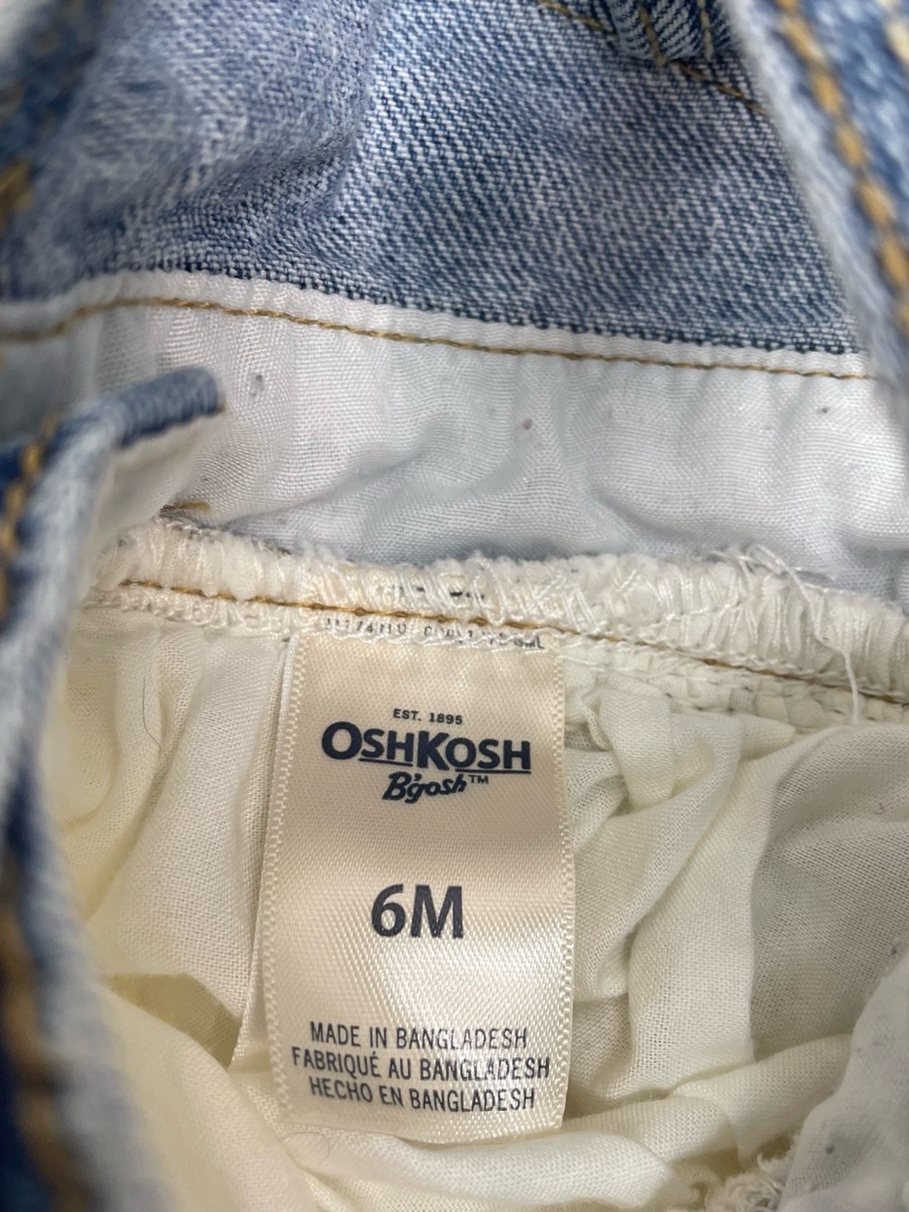 Guess OshKosh Disney Baby Clothing Lot 6-9M Blue Grey Striped Good 5pc Bundle - Picture 6 of 16